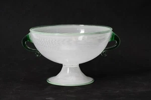 seltene sehr feine Murano Spiral Schale Barovier? Zecchin? Salviati? - Bild 1 von 10