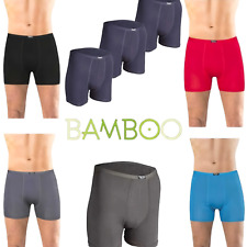 2er 6er Herren Boxershorts Slips Bambus einfarbig Unterwäsche Unterhosen Shorts