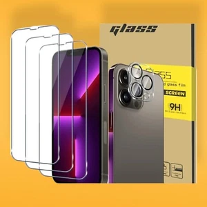 Glass Screen Protector compatible for iPhone 13 Pro Max 6.7 Inch 3  - Picture 1 of 5