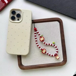 White Red Charms Pendant Cute Kawaii Mobile Phone Strap Gift - Photo 1 sur 6
