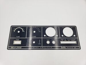 DENTRON MLA 2500 Tube Linear Amplifier Front Panel