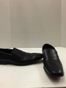 Marc Anthony Size 10 Men's Black Leather Loafers a518 - Picture 1 of 12