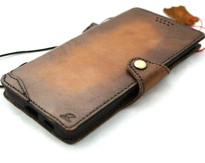 Genuine Vintage Leather Case for Samsung Galaxy S22 Ultra Wallet Book Retro Jafo - Image 1 of 4