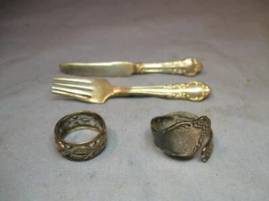 Konvolut Vintage Sterling Silber Schmuck Gebrauchsspuren oder Schrott - Bild 1 von 10
