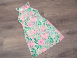 LKNW Lilly Pulitzer girls size 12 sophelia halter shift dress coming in hot - Picture 1 of 4