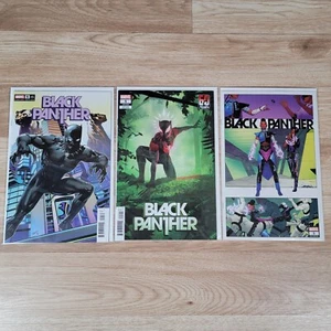 Black Panther #5 Cover A B 2nd BossLogic Land Marvel Comics 2022 Lot of 3 NM - Picture 1 of 4