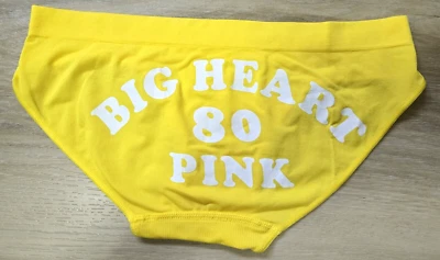 Vintage Victoria's Secret PINK Yellow Seamless Yoga Low-Rise Hipster Panties S - Image 1 of 3