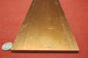 110 Copper Bar H02, 1/4" Thick x 5.00" Wide x 36 Inch Length - Picture 1 of 12