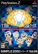 PS2 SIMPLE2000 Series Vol.66 THE Party Right Brain Quiz Japanese Game