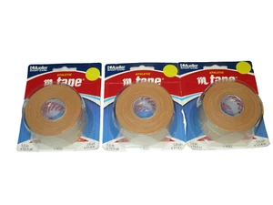 Entrenador deportivo atlético Mueller MTape Flesh - 1 pulgada x 12,5 yardas 3 rollos de cinta - Imagen 1 de 2