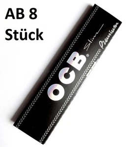 OCB Long King Size Slim Premium Black Papers Zigarettenpapier Blättchen 32 Blatt - Bild 1 von 3