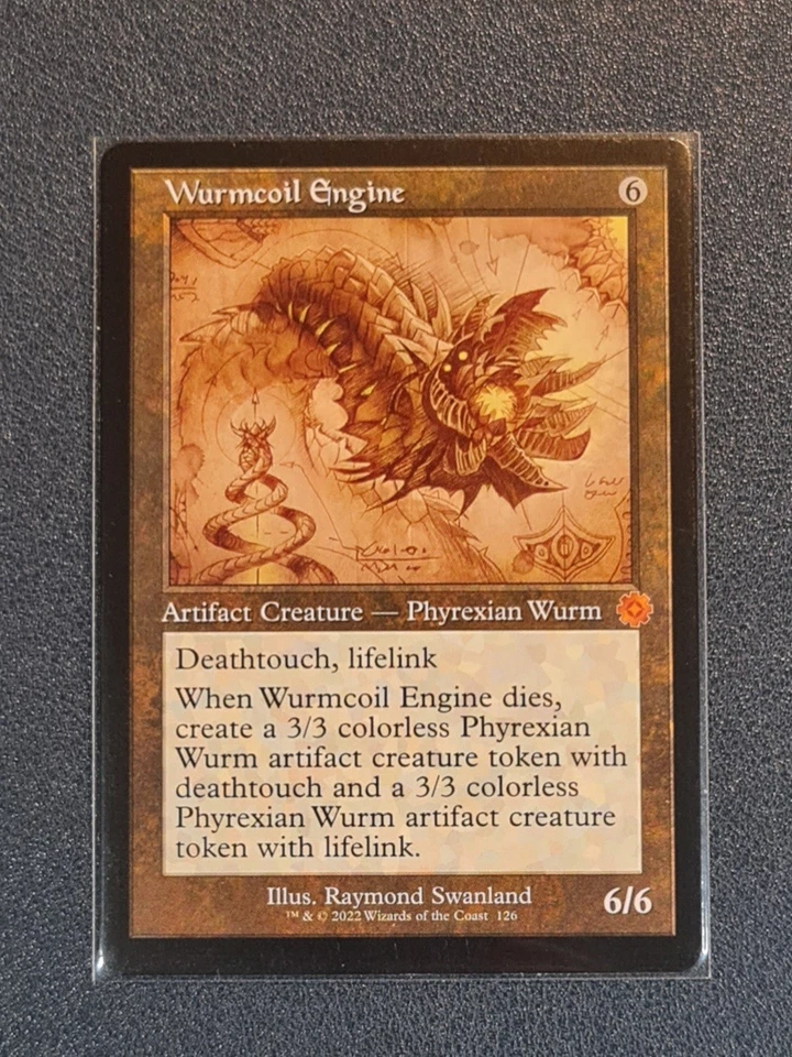 MTG Wurmcoil Engine - Retro Schematic - The Brother's War Retro Artifact - NM+ - Image 1 of 1