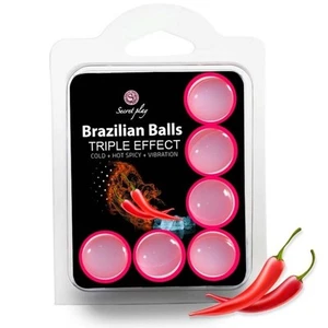 SECRET PLAY SET 6 BRAZILIAN BALLS TRIPLE EFECTO ENVÍO DISCRETO 24H - Imagen 1 de 1