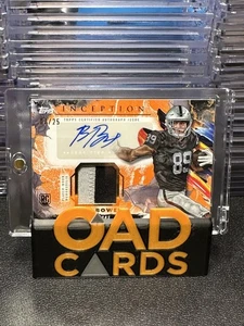 2024 Topps Inception Brock Bowers #PPA-BB Orange Provenance Patch Auto 7/25 - Picture 1 of 4
