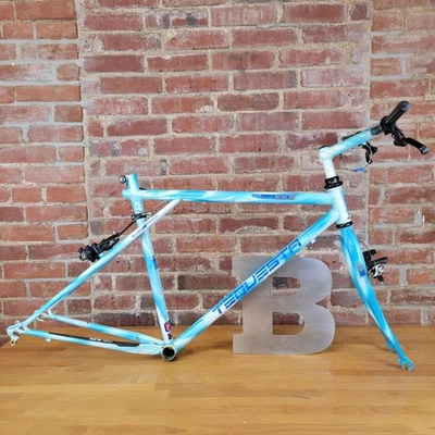 GT Tequesta 26" Wheel MTB Frameset 18" c-c 100/135mm Tange CrMo + Xtras!  j31 - Image 1 of 4