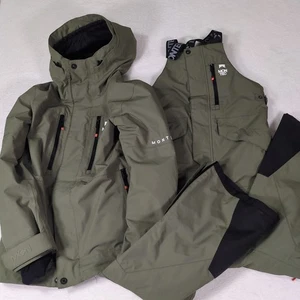 Montec Fawk Jacket And Bibs Mens Medium Green Outfit Ski Snowboard Insulated - Picture 1 of 24