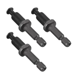 3Pack 3/8-24UNF Adattatore Mandrino Trapano PER AVVITATORE A PERCUSSIONE Filettatura Senza Chiave Gambo Esagonale - Foto 1 di 3