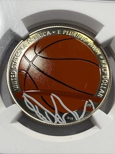 2020-S 50c Colorized Basketball Hall Of Fame NGC PF 69 ULT CAM Item 9361 - Picture 1 of 4