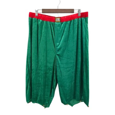 Calzoncillos boxer de terciopelo verde elfo Jingle Bell festivo Holiday Joe Boxer XL Foto 1 de 4