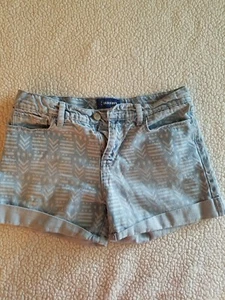 Pantalones cortos de mezclilla estampados para niñas, talla 16, azul marino antiguo - Imagen 1 de 6