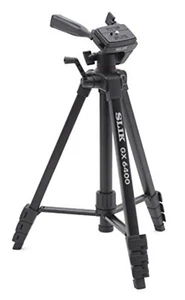 SLIK tripod GX 6400 4 stage lever lock 21mm pipe diameter 3 way 216835 F/S Track - Picture 1 of 9