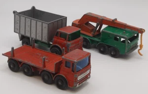 Matchbox Lesney Tipper Truck, Wheel Crane & Pipe Truck Vintage 1960's - Picture 1 of 22