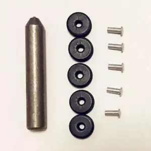 Für Zippo Feuerzeuge, Metalleinbaustanzer + 5 Schleiffeuerstein Rad Nietsatz Reparaturen - Bild 1 von 12