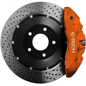 ORANGE E-Tech Brake Caliper Paint Kit Also For Drums Brakes & Car Engine Bay - Picture 1 of 7