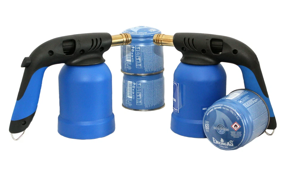 Lötlampe Lötbrenner Bunsenbrenner mit und ohne Piezozündung mit Kartuschen 190g - Bild 1 von 1