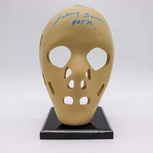 Rare Hockey Hall of Famer Johnny Bower Autographed Goalie Mask, Mint in Box - Picture 1 of 3