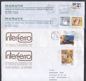 Cover X49 Portugal Service Slogan cancel 4 pcs used - Picture 1 of 1