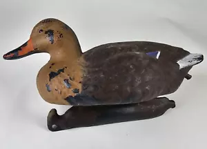 Flambeau Mallard Duck Bird Decoy Brown Realistic Hunting Deke Small Game Hunters - Picture 1 of 9