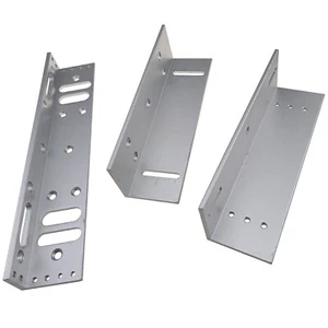 Z L Bracket for Electromagnetic EM Lock 600lb Holding Swing Door Aluminum Holder - Picture 1 of 10