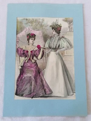 GRAVURE  PROVENANT DE "LA MODE ILLUSTREE" du 17 Mai 1896 N°20 (numéro 1) - Photo 1/3