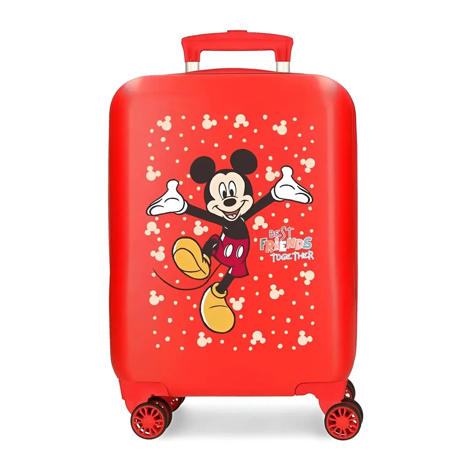 TROLLEY TOPOLINO MICKEY MOUSE 50 CM DISNEY BAGAGLIO 4 RUOTE ABS ORIGINALE - Immagine 1 di 4