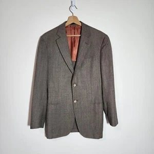 Suitsupply Herren Reine Wolle Blazer Jacke Größe 38 L Braun Beige Angelico Italy - Bild 1 von 6