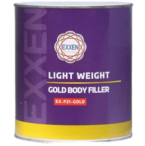 Exxen Coatings Automotive Light Weight Gold Body Filler - Picture 1 of 3