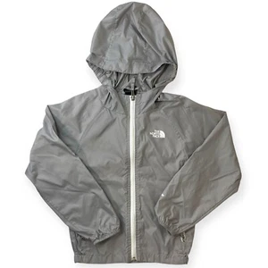 The North Face Hydrenalite Gray & White Hooded Jacket Youth Girls Size XS - Picture 1 of 7