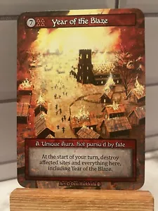 Year Of The Blaze Unique NON-FOIL - Sorcery Contested Realm - Arthurian Legends - Picture 1 of 2