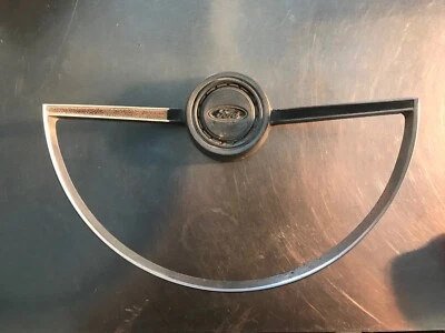 Original 1966-1973 Ford Bronco Chrome Finish Horn Button w Ring - Image 1 of 4