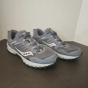 Saucony Womens Excursion Tr13 Gray Running Shoes Size 10 Light Pink - Picture 1 of 12