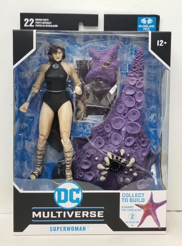 2022 McFarlane 7" DC Multiverse Crime Syndicate Starro BAF Superwoman Figure NIB Cover
