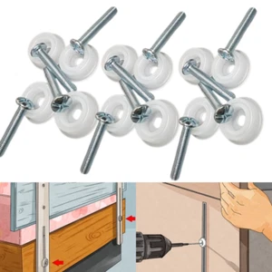 HEADBOARD BOLTS COMPLETE WITH PLASTIC WASHER HEADBOARD FIXING SCREW Set of 2 4 8 - Picture 1 of 5