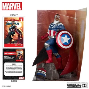 Statue Collection Captain America 1:10 avec Scène All-New Captain America #1 - Imagen 1 de 8