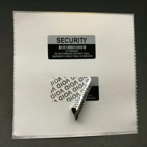 Silver black Color VOID Security Seal Warranty Label Sticker With Serial Number - Picture 1 of 4