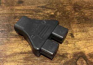 IEC Mains Splitter Plug Y Adapter Block - C14 Socket to 2 x C13 Plugs (1 into 2) - Picture 1 of 2