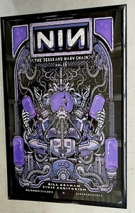 Nine Inch Nails 2018 San Francisco Concert Poster 11 X 17 Framed - Picture 1 of 2