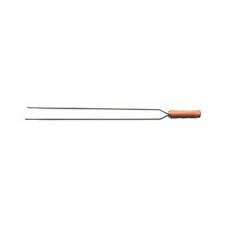 Tramontina BBQ Double Pronged V-Shaped Skewers - Natural Wood Handle - 650 mm