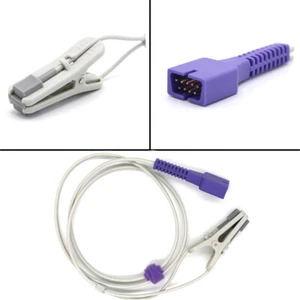 fit for Nellcor Spo2 Sensor 9Pin OxiMax Adult/Veterinary Ear clip Lingual Sensor - Picture 1 of 12