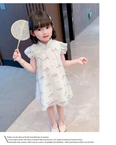 Floral Chinese Qipao/Cheongsam Dress for Toddler Girls (Size 120) - Picture 1 of 8